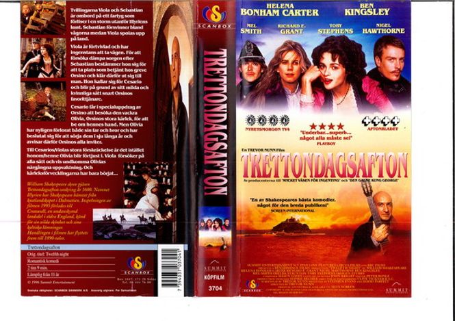 Huvudbild Trettondagsafton (1996)VHS