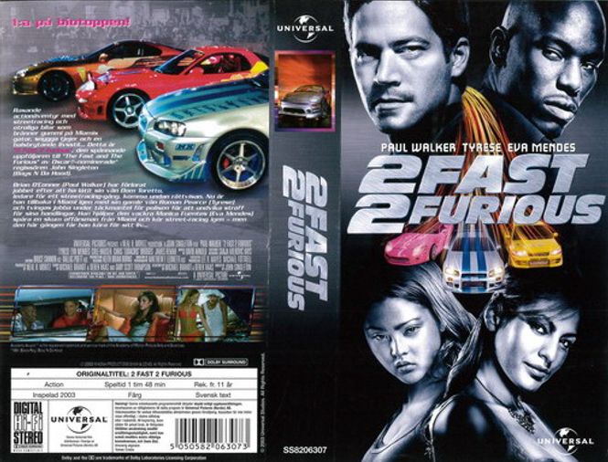 Huvudbild 2 Fast 2 Furious (VHS) ny