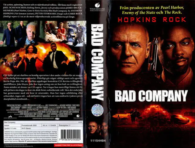 Huvudbild Bad Company (2002) vhs - ny