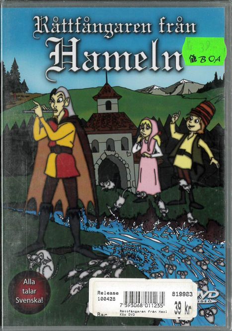 Huvudbild Råttfångaren från Hamlen (dvd) beg