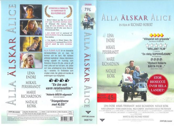 Huvudbild Alla älskar Alice (VHS) fd hyr