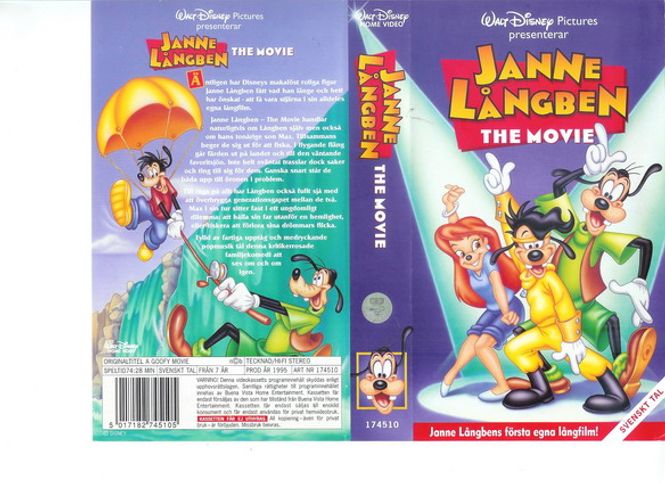 Huvudbild Janne Långben - The Movie (VHS)