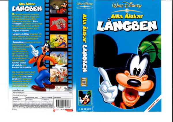 Alla älskar Långben (vhs)