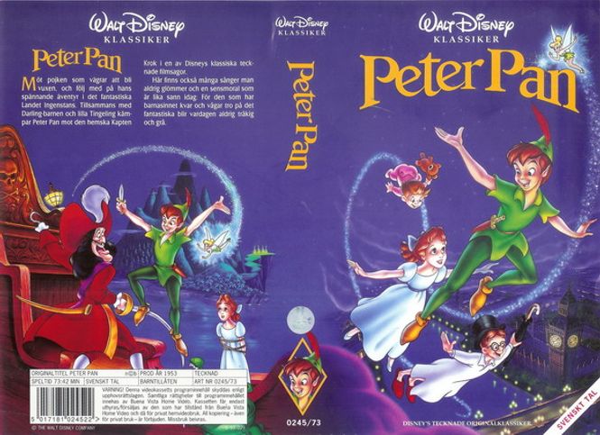 Huvudbild PETER PAN (VHS)fd hyr