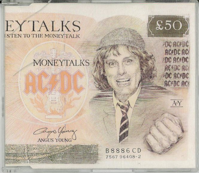 Huvudbild AC/DC - moneytalks  - beg cd maxi