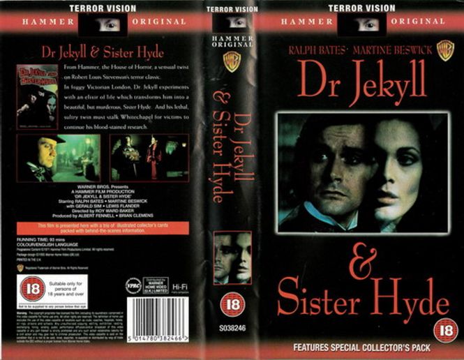 Huvudbild DR JEKYLL & SISTER HYDE (VHS) UK