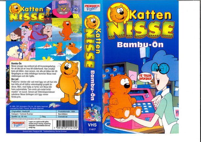 Huvudbild Katten Nisse - Bambu-ön (vhs)