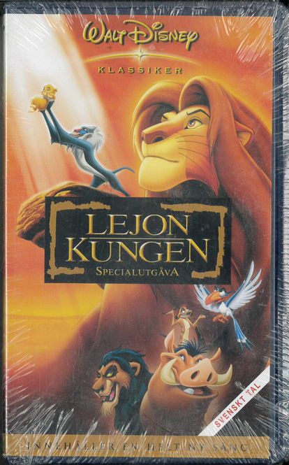 Huvudbild Lejonkungen - specialutgåva (VHS) ny