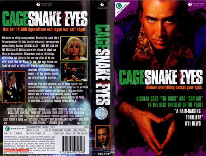 Huvudbild Snake Eyes (vhs)
