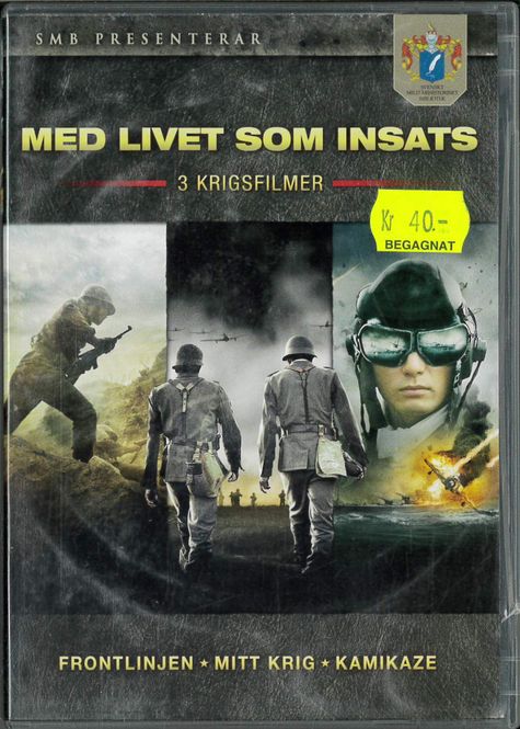 Huvudbild Med Livet Som Insats (3 krigsfilmer) beg dvd