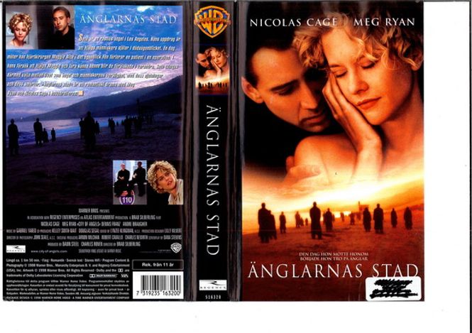 Huvudbild ÄNGLARNAS STAD (VHS)