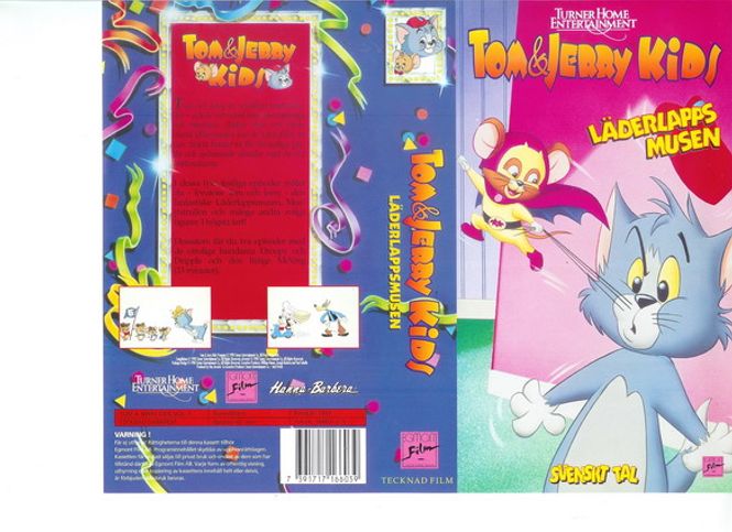 Huvudbild Tom & Jerry Kids Vol. 1 - Läderlappsmusen (vhs)