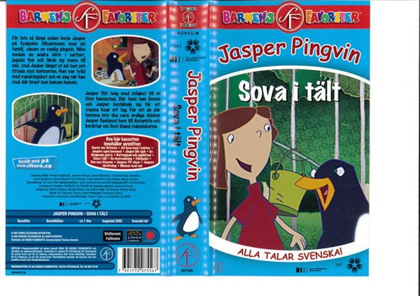 JASPER PINGVIN -SOVA I TÄLT (VHS)