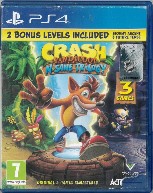 Huvudbild Crash Bandicoot: N'Sane Trilogy (PS4)