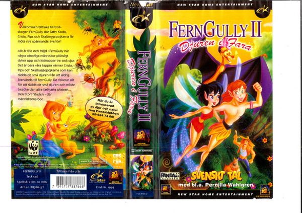 Ferngully 2 Djuren i fara (vhs)