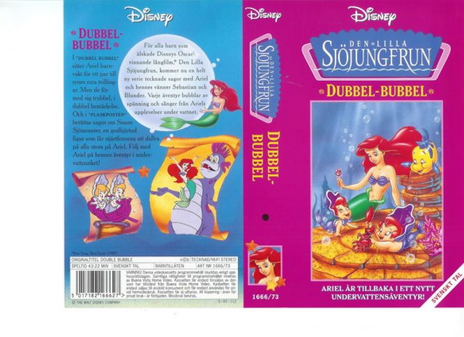 Huvudbild Den lilla sjöjungfrun - Dubbel-bubbel (vhs)
