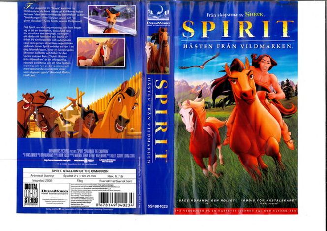 Huvudbild Spirit - Hästen från vildmarken (VHS)