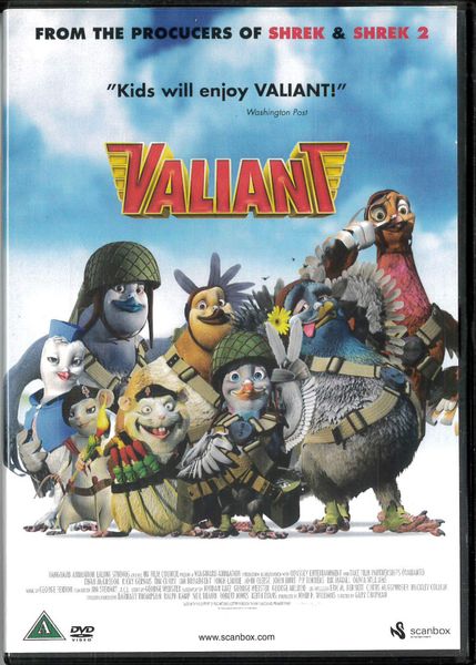 Valiant och de fjäderlätta hjältarna  (DVD) norsk