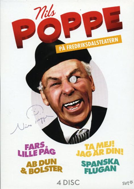 Huvudbild Nils Poppe På Fredriksdals teatern (4-disc) beg ...