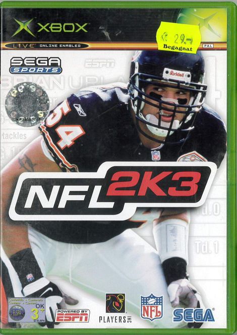 Huvudbild NFL 2K3   (Xbox) Beg