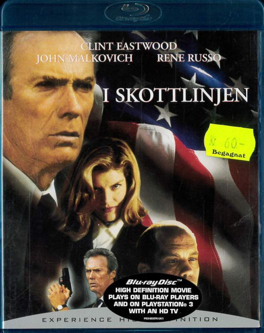 Huvudbild I skottlinjen (1993) Blu-ray) beg