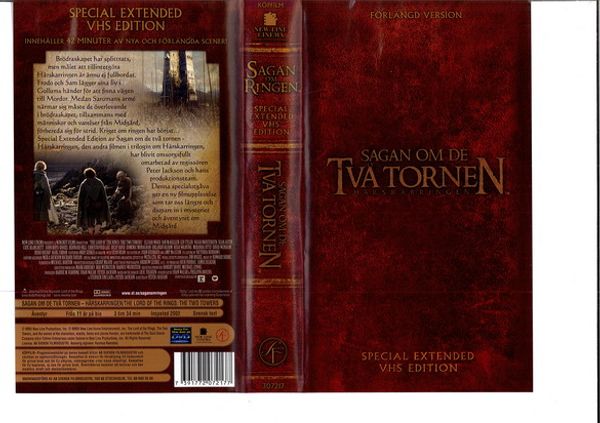 Sagan om de två tornen (extended version) VHS