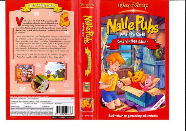 Nalle Puhs magiska värld - Små viktiga saker (VHS)