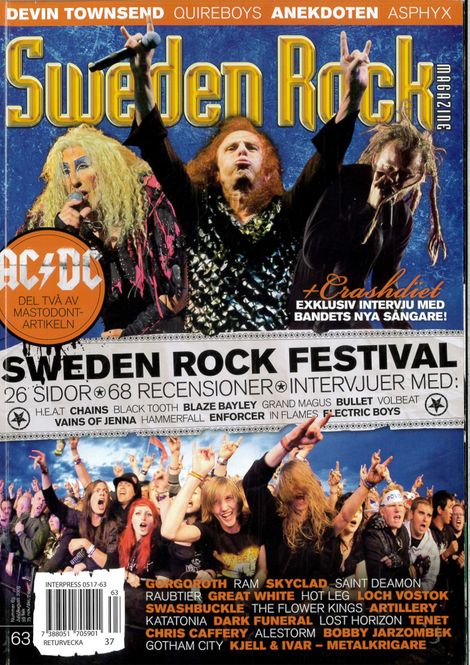 Huvudbild Sweden Rock Magazine  #63