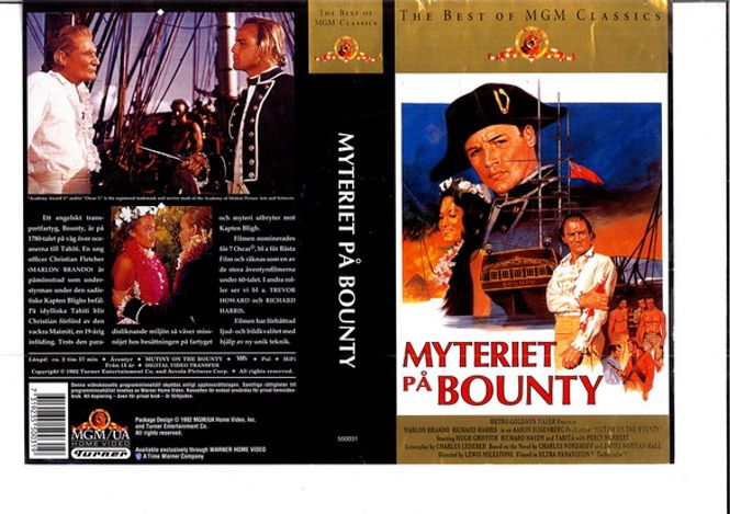 Huvudbild Myteriet på Bounty (1961) VHS