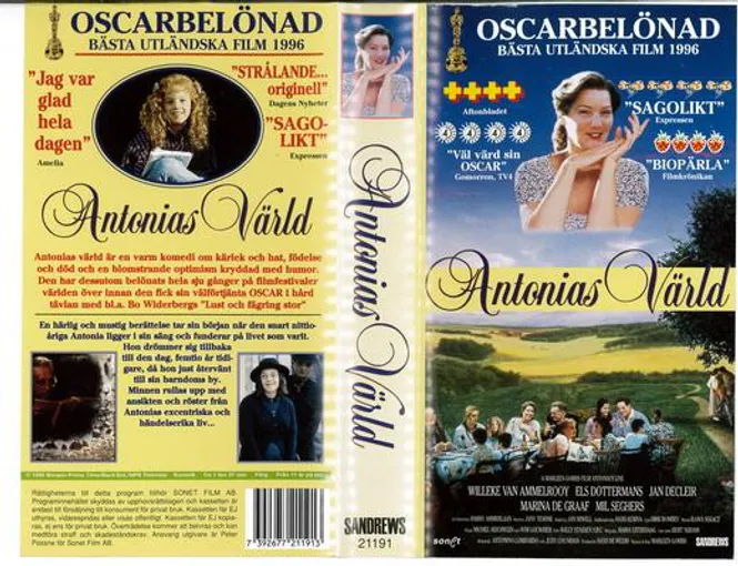 Huvudbild Antonias värld  (VHS)