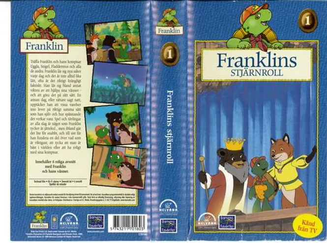 Huvudbild Franklin 1 - Stjärnroll (vhs)