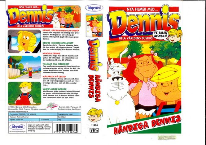 Huvudbild Dennis - Händiga Dennis (vhs)
