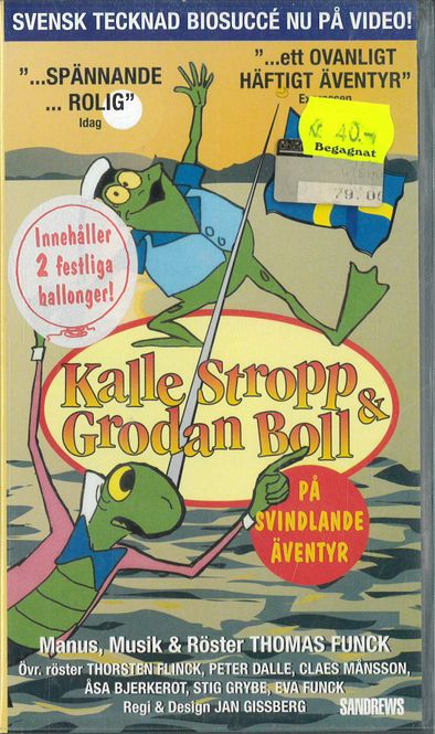 Huvudbild Kalle Stropp,Grodan Boll PÅ SVINDLANDE ÄVENTYR ...