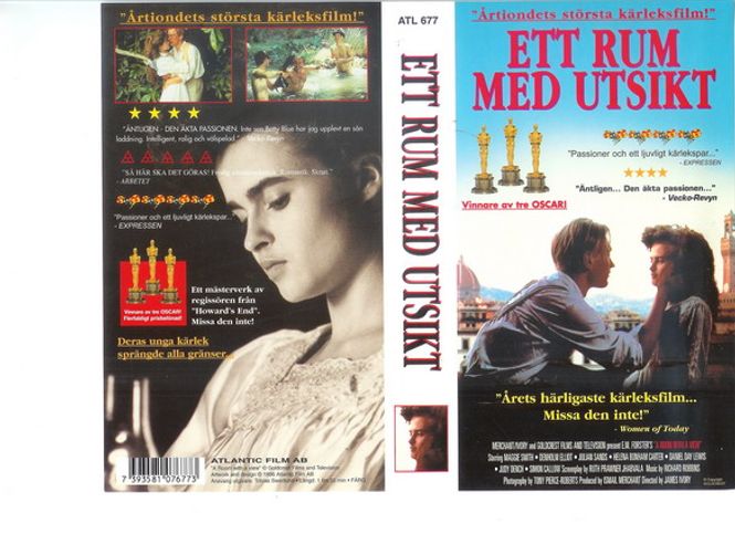 Huvudbild Ett rum med utsikt (VHS) NY