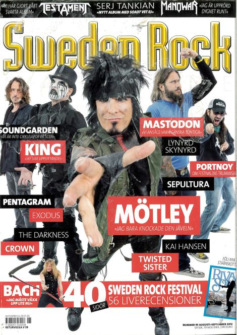 Huvudbild Sweden Rock Magazine  #95